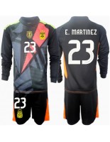 Otroške Nogometnih dresov Argentina Emiliano Martinez #23 Vratar Domači Copa America 2024 Dolgi rokavi (+ hlače)